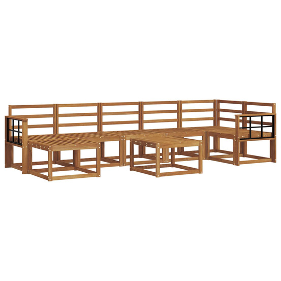 Ensemble de canapés d'extérieur 8 pcs naturel