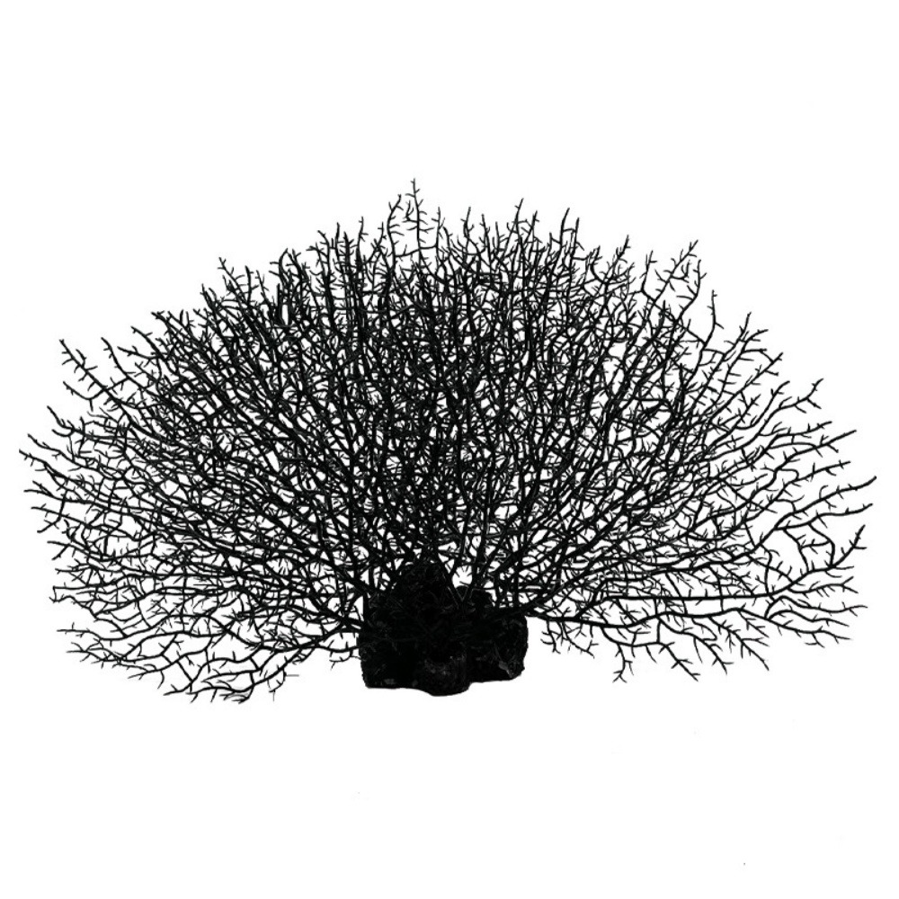Décoration en corail en silicone pour aquarium, arbre de corail noir