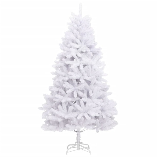 Sapin de noël artificiel à charnières avec support blanc 180 cm