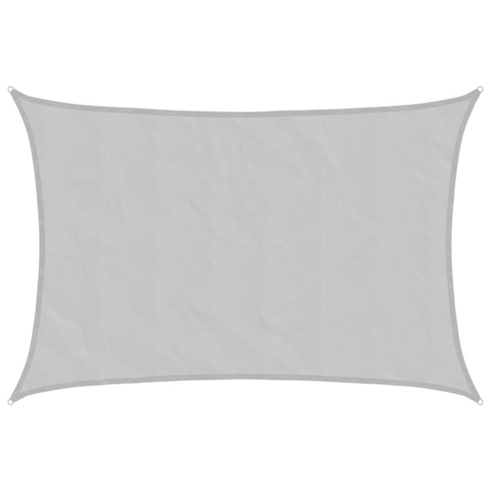 Voile d'ombrage gris clair 2,5x2 m 100% polyester oxford