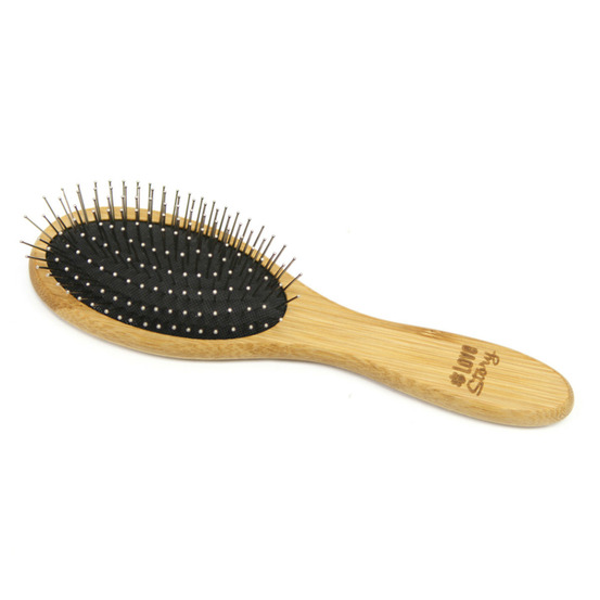 Brosse de toilettage bambou