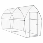 Cage pour poules argenté 400x105x182 cm acier galvanisé