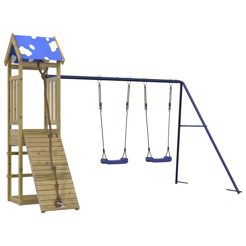 Aire de jeux d'extérieur bois de pin imprégné