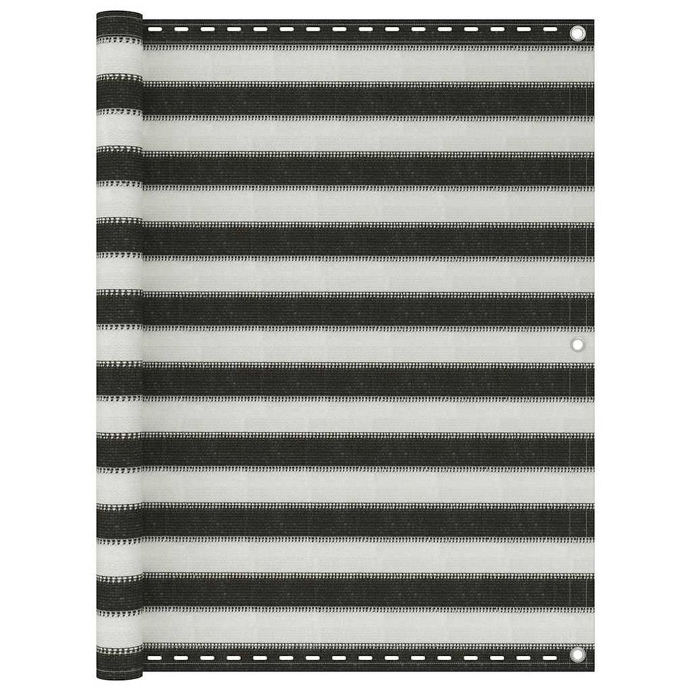 Écran de balcon pehd 120x400 cm anthracite et blanc