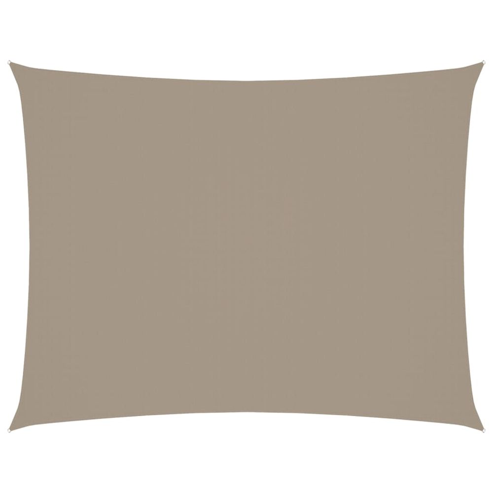Voile de parasol tissu oxford rectangulaire 2,5x4 m taupe