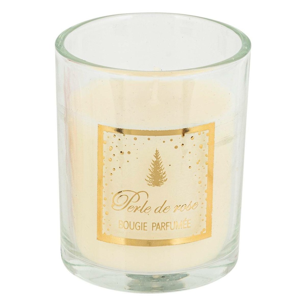 Bougie parfumée cracker 89 gr avec pot en verre assorti