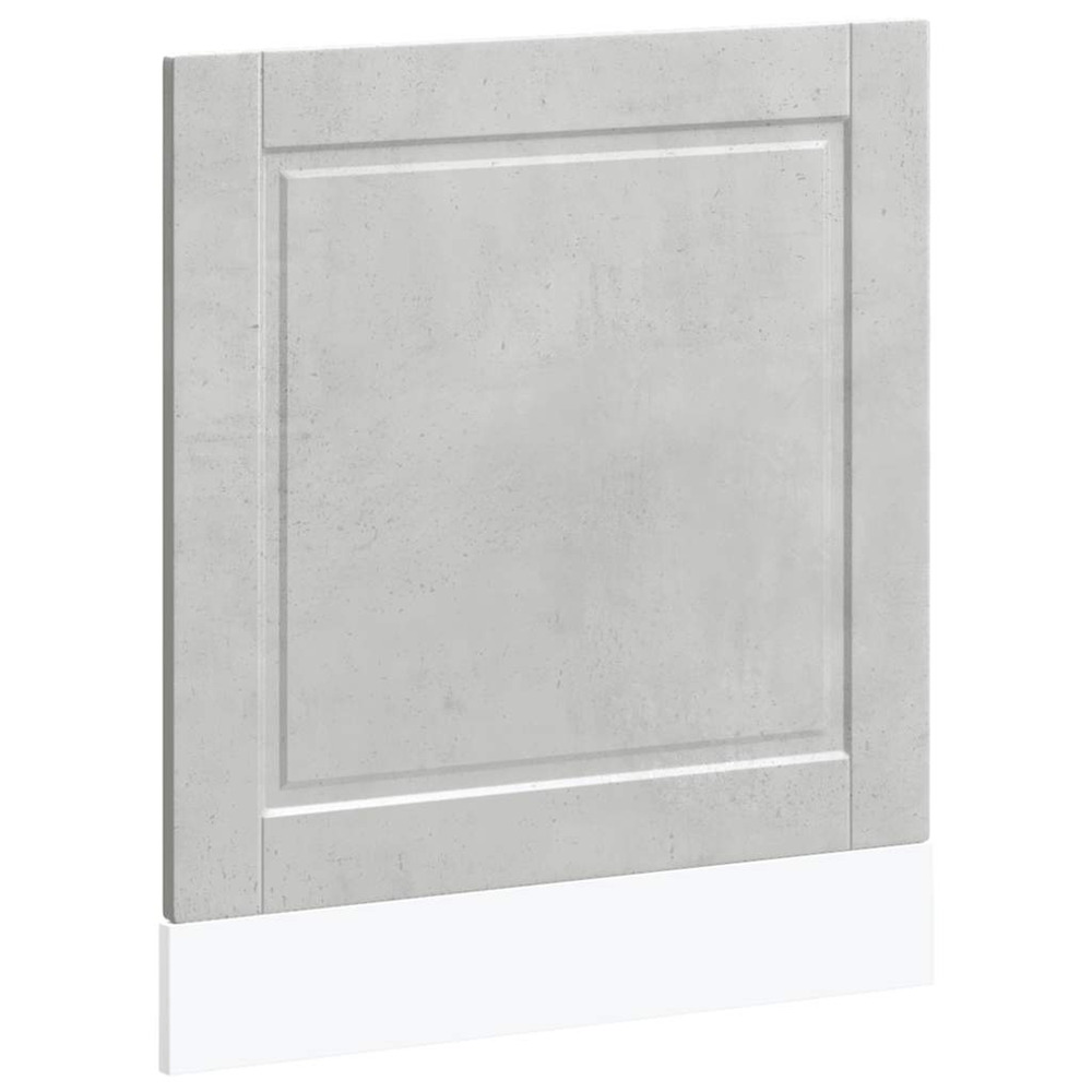 Panneau de lave-vaisselle porto gris béton 60x1,5x67 cm
