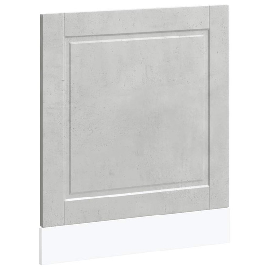 Panneau de lave-vaisselle porto gris béton 60x1,5x67 cm