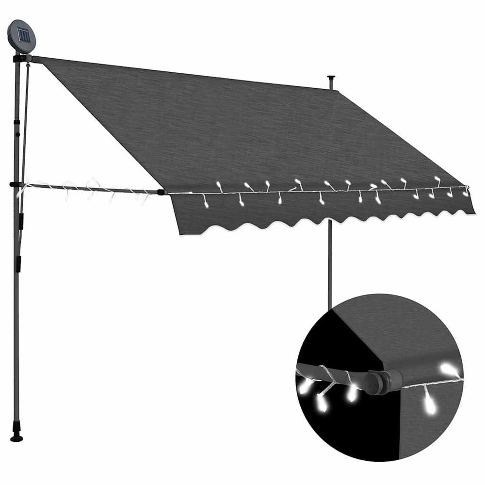Store manuel rÃ©tractable avec LED 300
