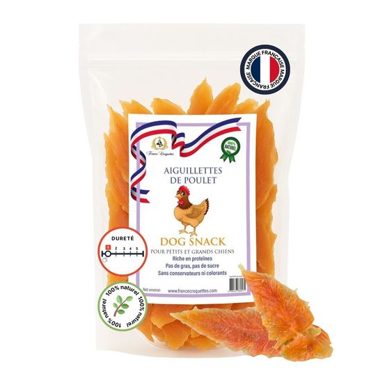 France croquettes friandise pour chien aiguillettes de poulet - 500 g