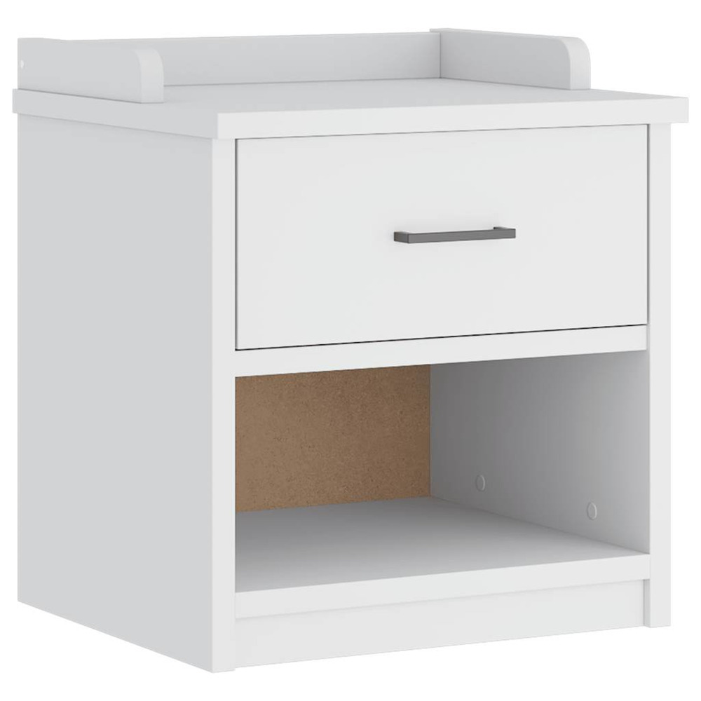 Banc de couloir sandnes blanc 45x40x50 cm bois de pin massif