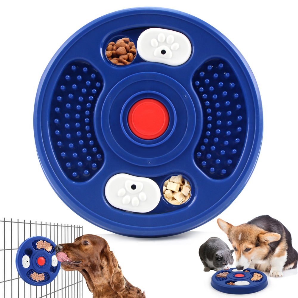 Gamelle slow food bleue pour chien - mcboson - gamelles compatibles avec les cages pour chiens