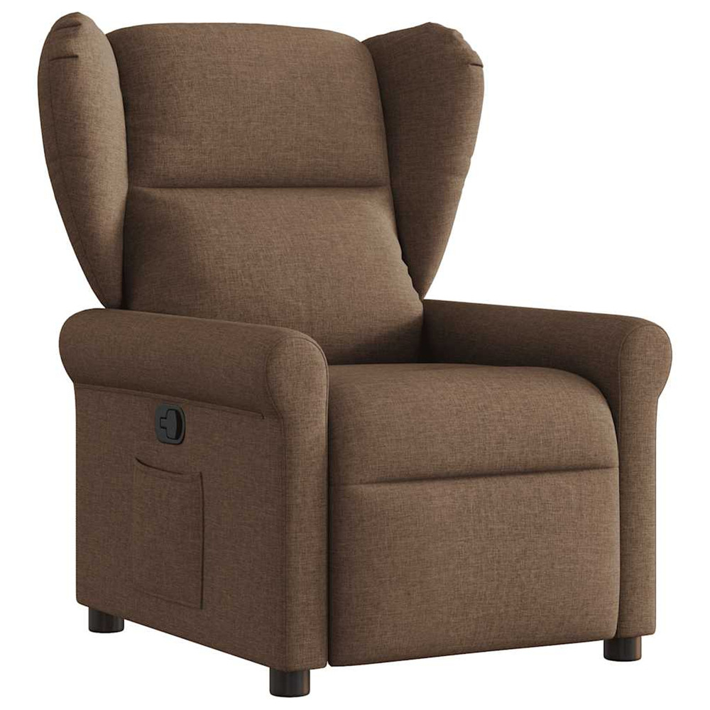 Fauteuil inclinable marron tissu
