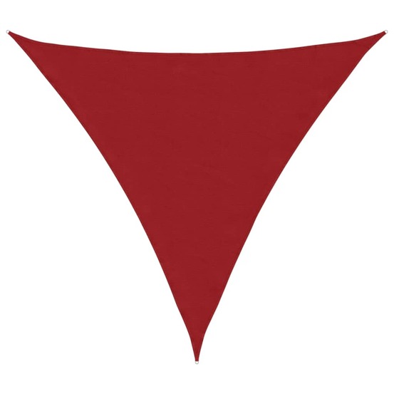 Voile de parasol tissu oxford triangulaire 4x4x4 m rouge