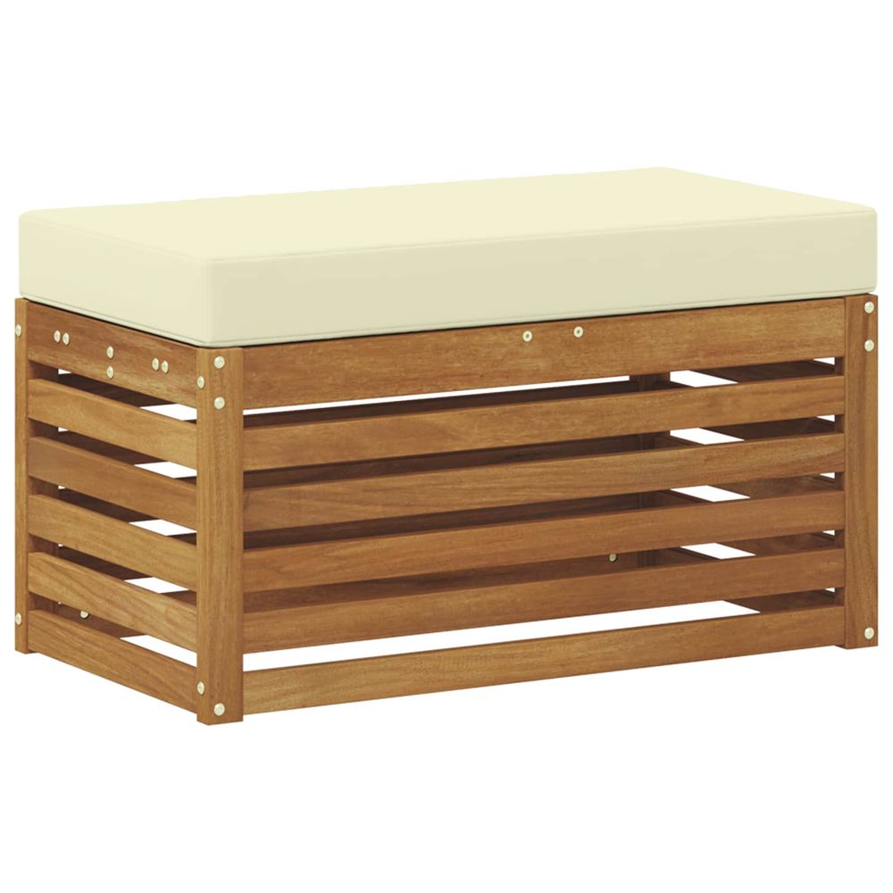 Banc de jardin bois d'acacia massif naturel