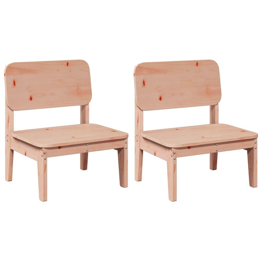 Chaises de jardin lot de 2 60x52,5x72 cm bois massif de douglas