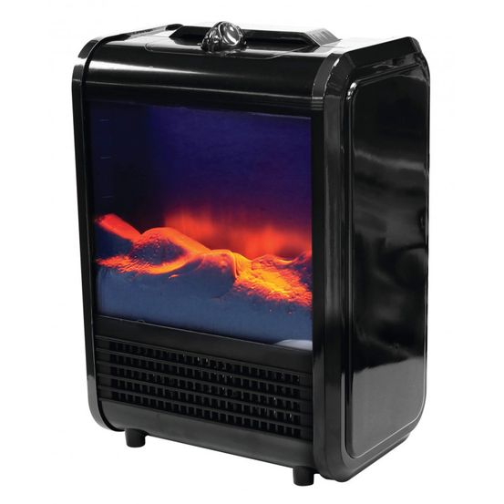 Cheminée noir max heater - cheminée compacte et portable - noir - adult