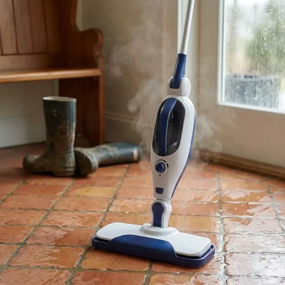 Balai vapeur 2-en-1 nettoyeur à vapeur 1300w