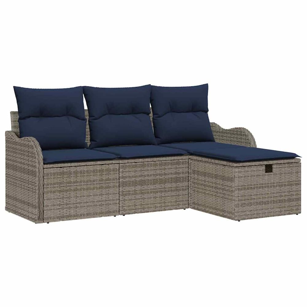 Ensemble de canapé de jardin 4 pc 3-nombre de places