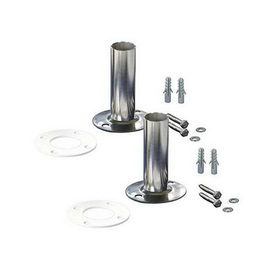 2 fixations pour échelle inox de piscine en diamètre 43 mm