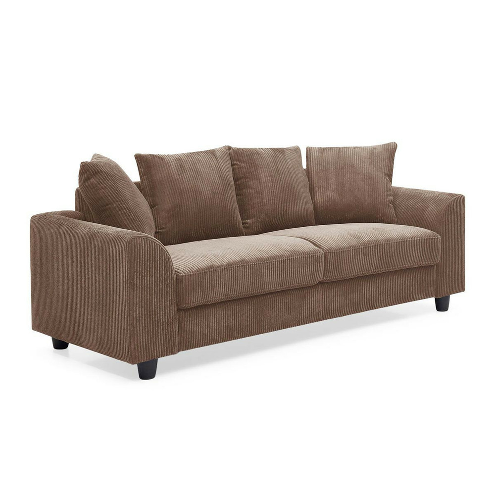 Canapé 3 places en velours côtelé 