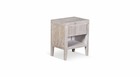 Table de chevet bois gris 45x35x55cm