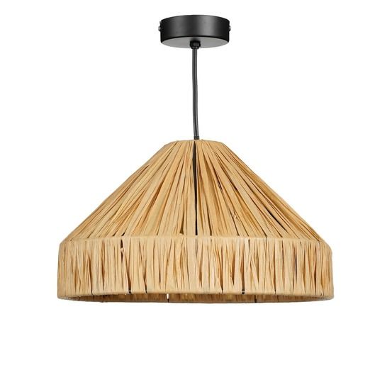 Mica decorations elisa lampe suspendue - h18 x ø30 cm - marron clair