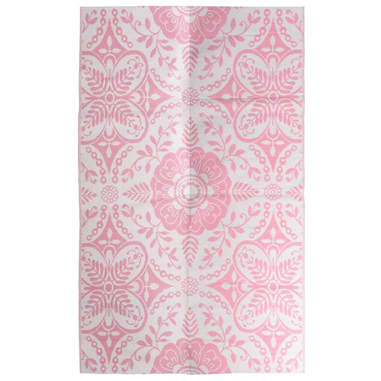 Tapis d'extérieur arakil rose 190x290 cm pp