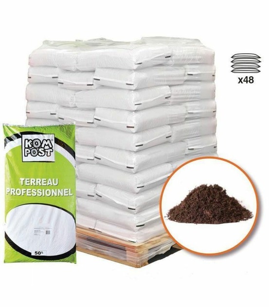 Terreau engrais fleurissement 48 sacs 50 l plantes vivaces et annuelles
