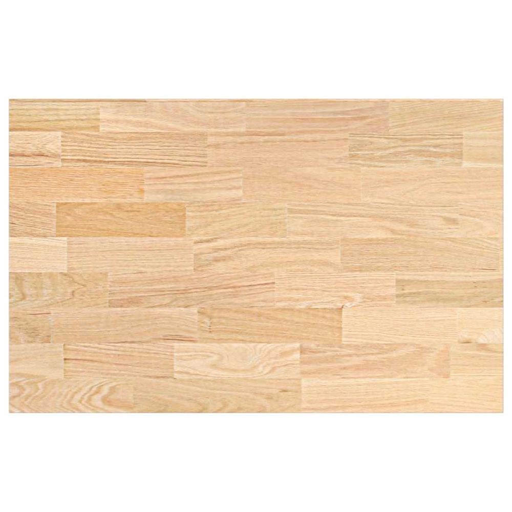 Plan de travail de cuisine bois de chêne massif rectangulaire