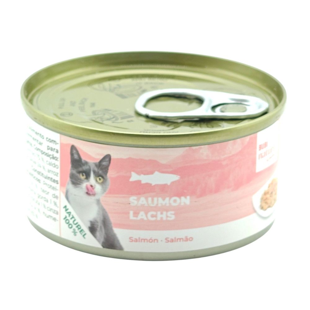 Pâtée bubi nature au saumon pour chat, 70 g