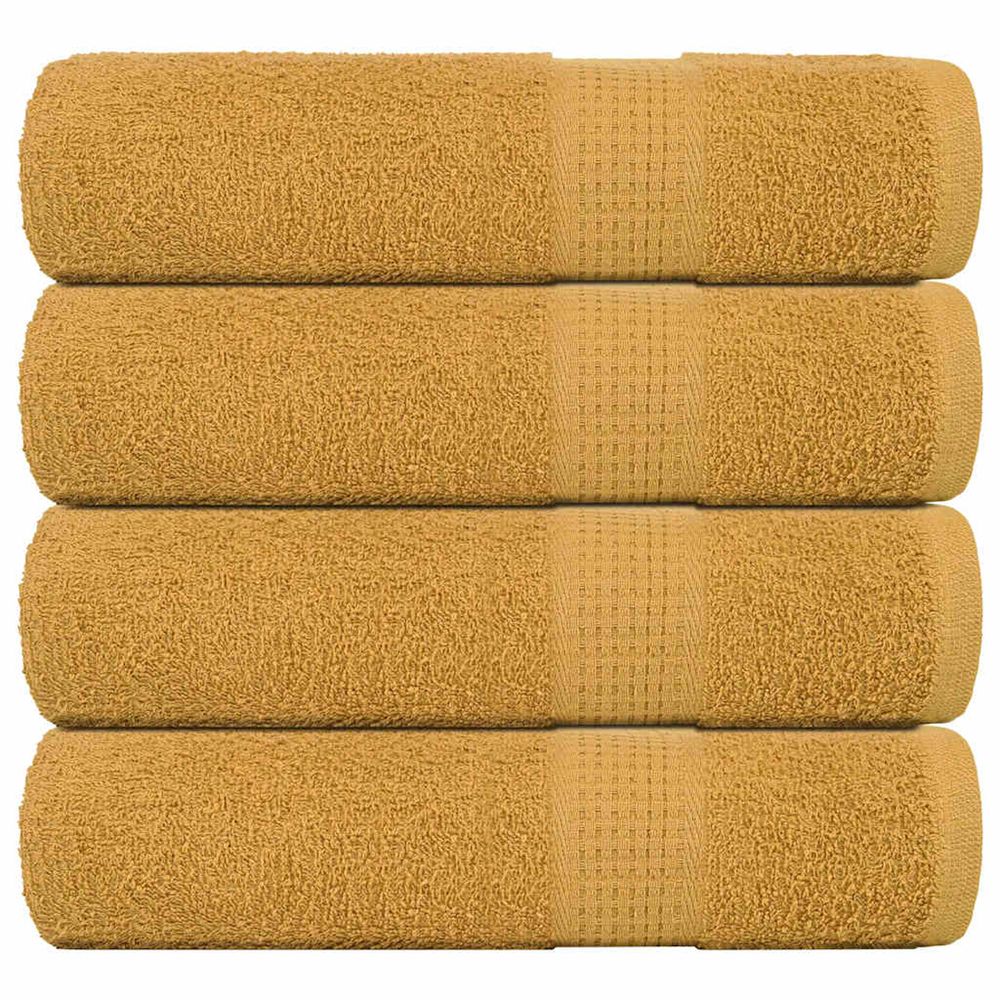 Essuie-mains frogn 4 pcs doré 50x100 cm 360 g/m²