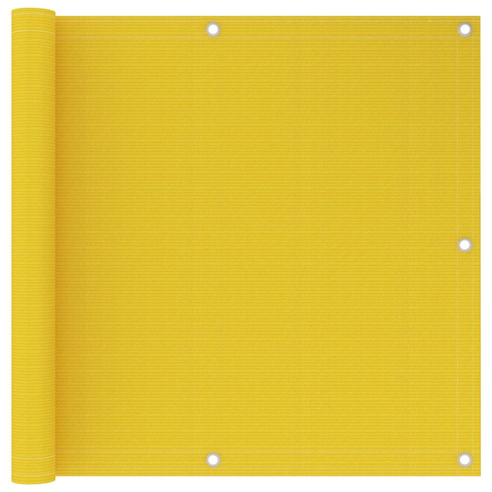 Écran de balcon jaune 90x600 cm pehd