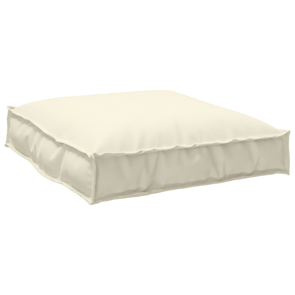 Coussin de palette pour siège crème 70x70x12 cm en tissu oxford