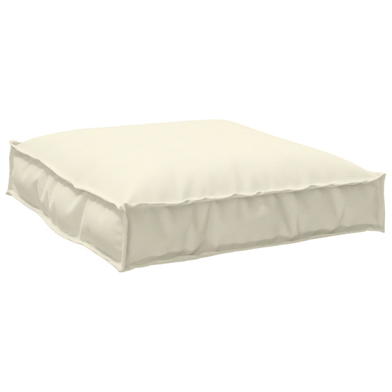 Coussin de palette pour siège crème 70x70x12 cm en tissu oxford