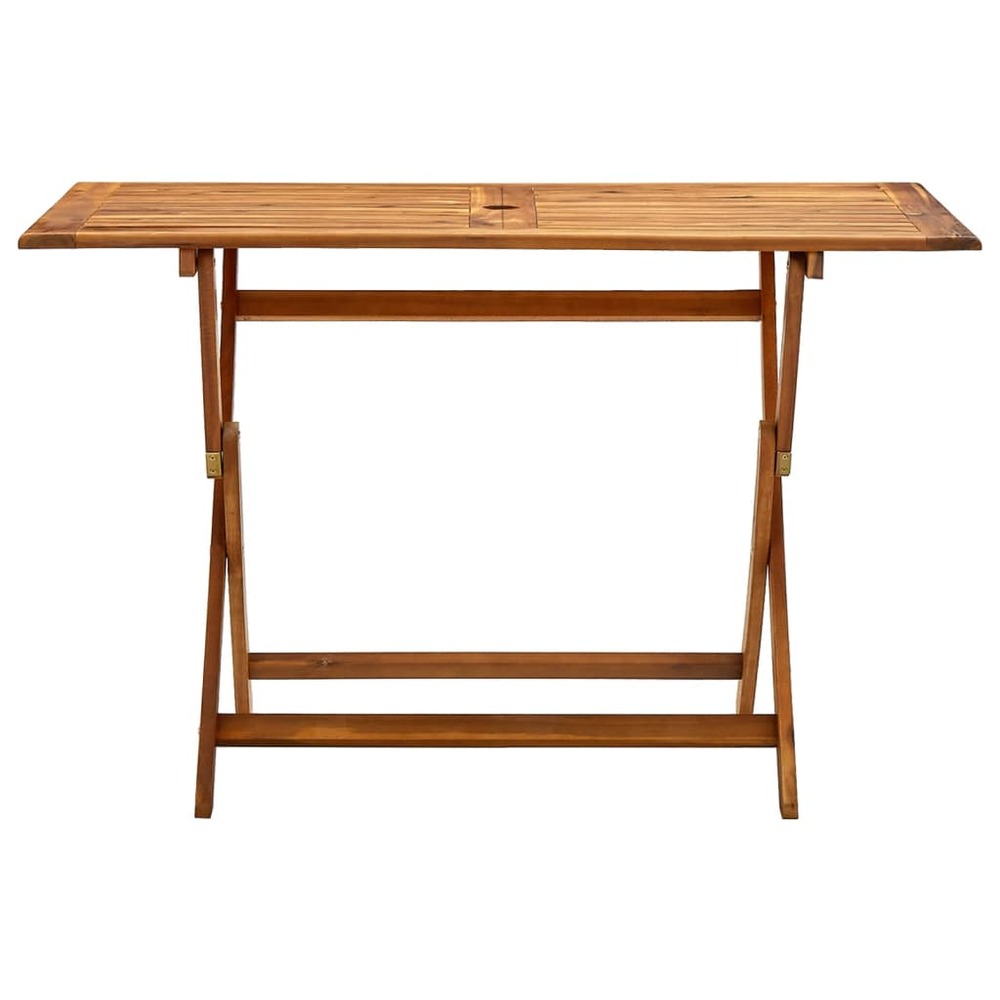 Table de jardin pliable 120x70x75 cm bois d'acacia massif