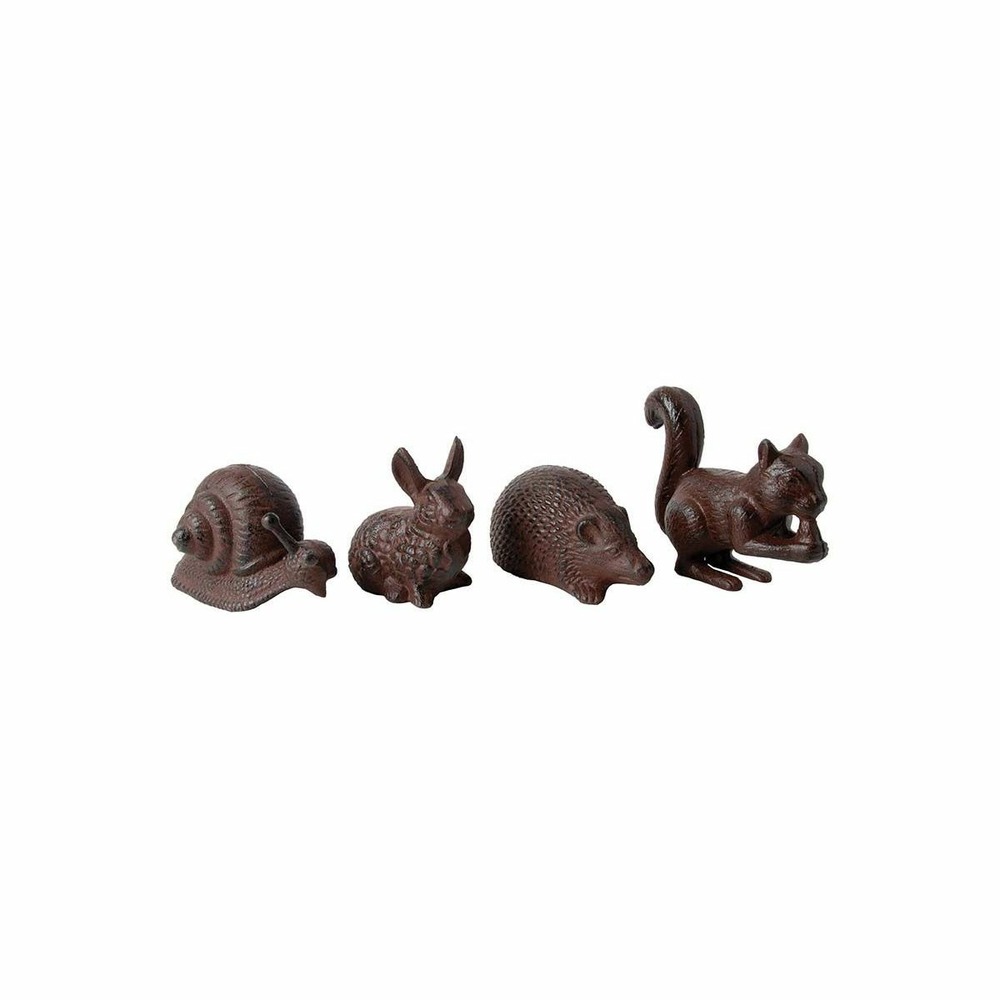 Animaux du jardin en fonte (lot de 4)