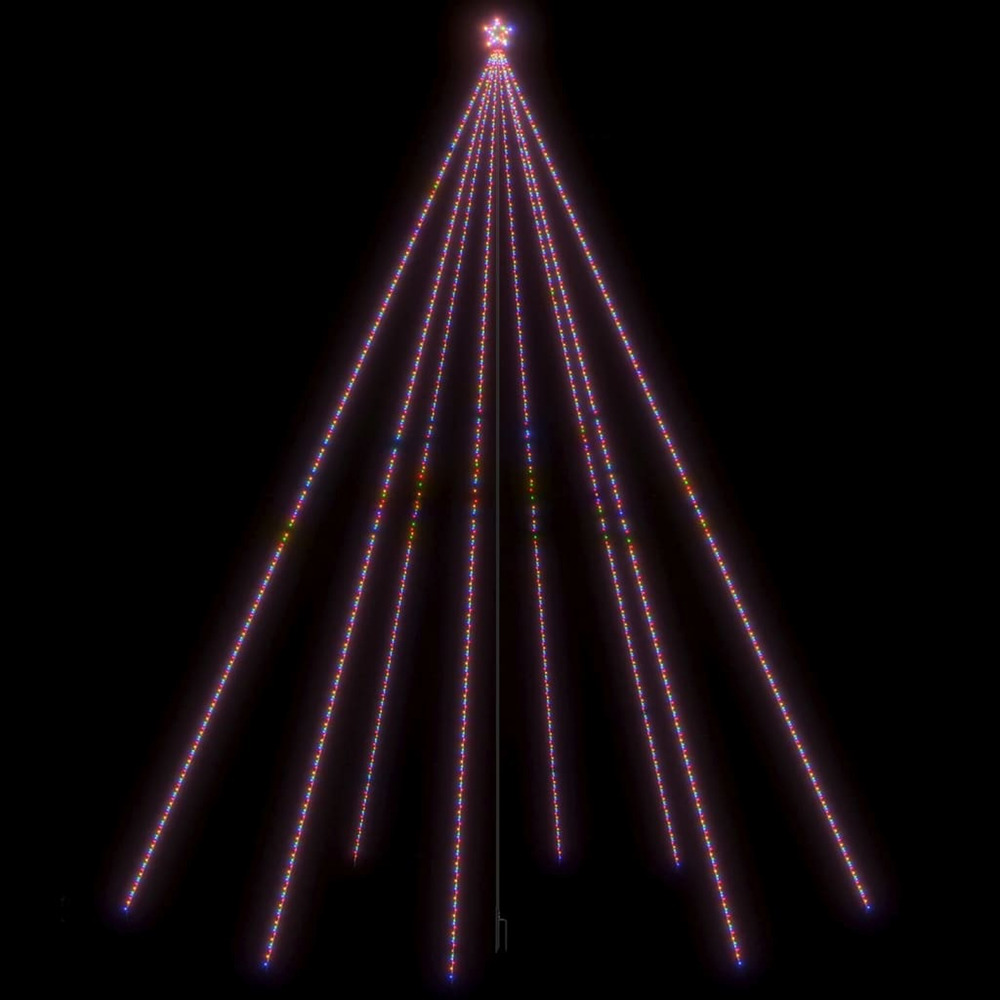 Sapin de noël à led int/extérieur 1300 led colorées 8 m