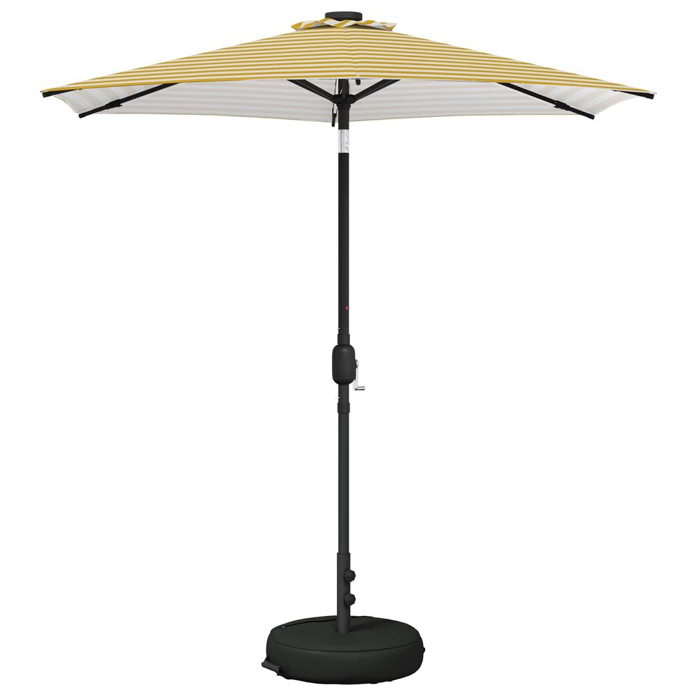 Parasol de jardin avec lumières led et base 230 x 230 cm