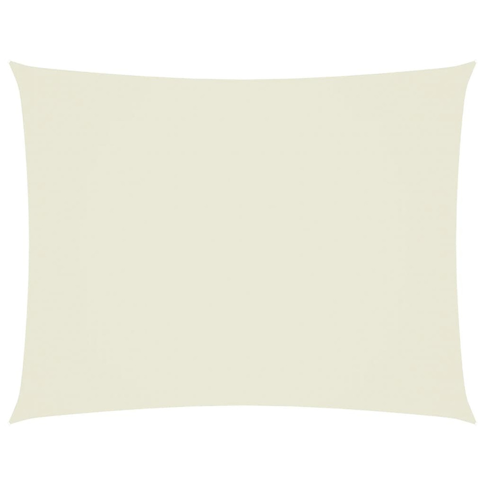 Voile de parasol tissu oxford rectangulaire 3,5x5 m crème