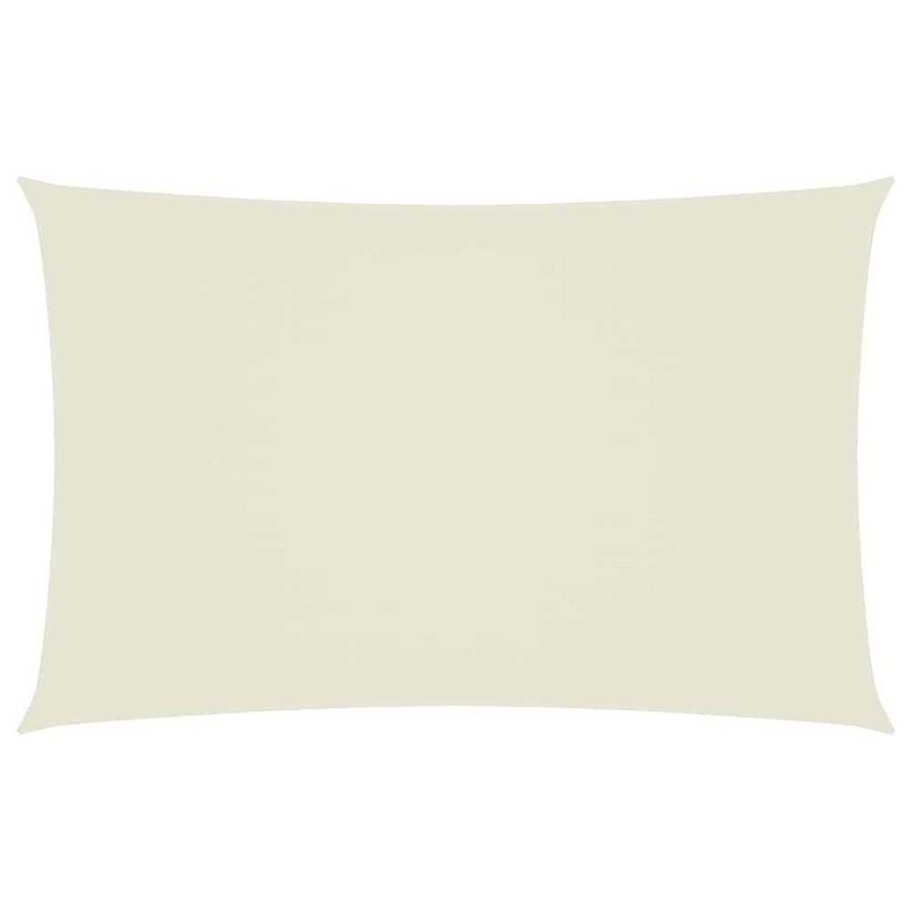 Voile de parasol tissu oxford rectangulaire 5x8 m crème