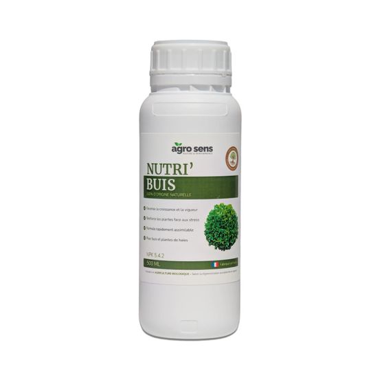 Nutri buis - engrais liquide pour buis et conifères - 500 ml (250 litres de préparation)
