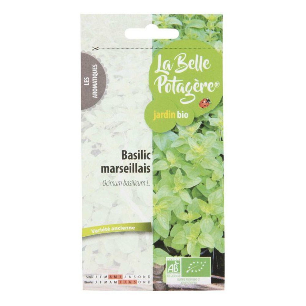 Graines à semer - basilic marseillais - 0,5 g