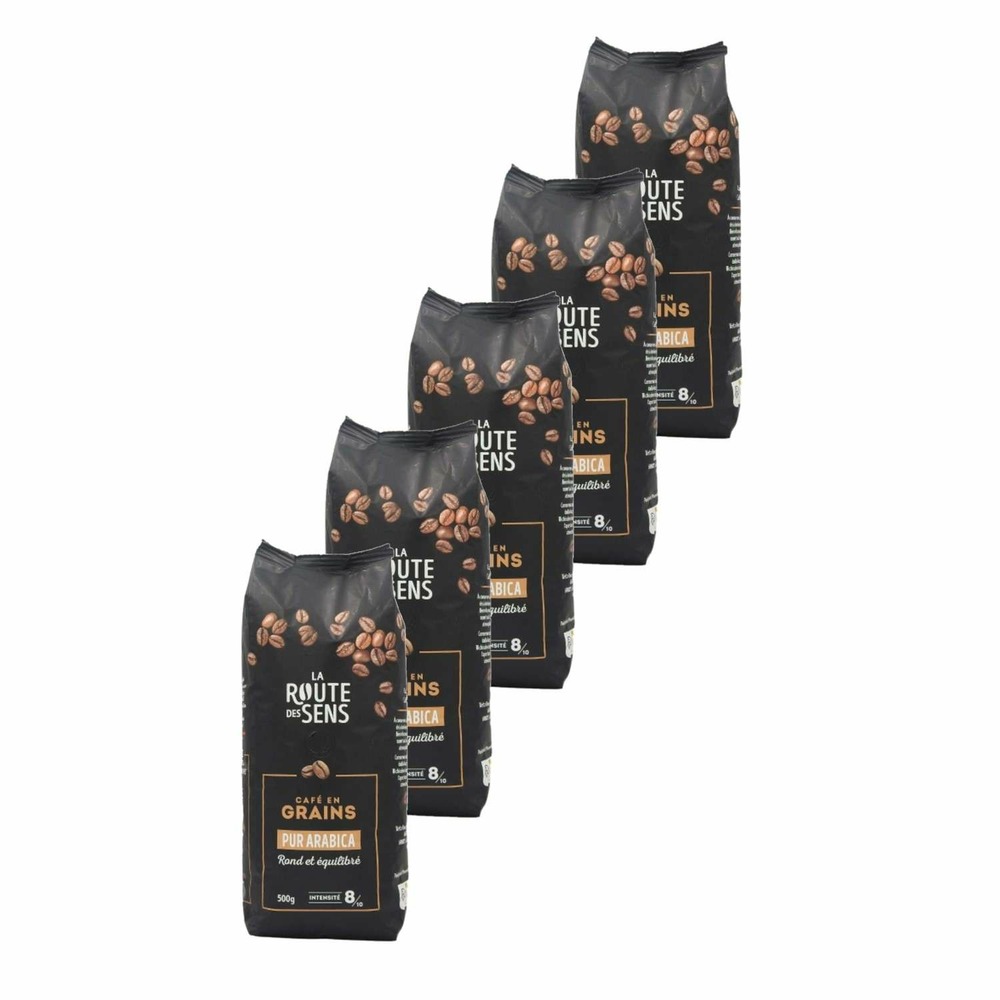Café en grains 100% arabica - la route des sens