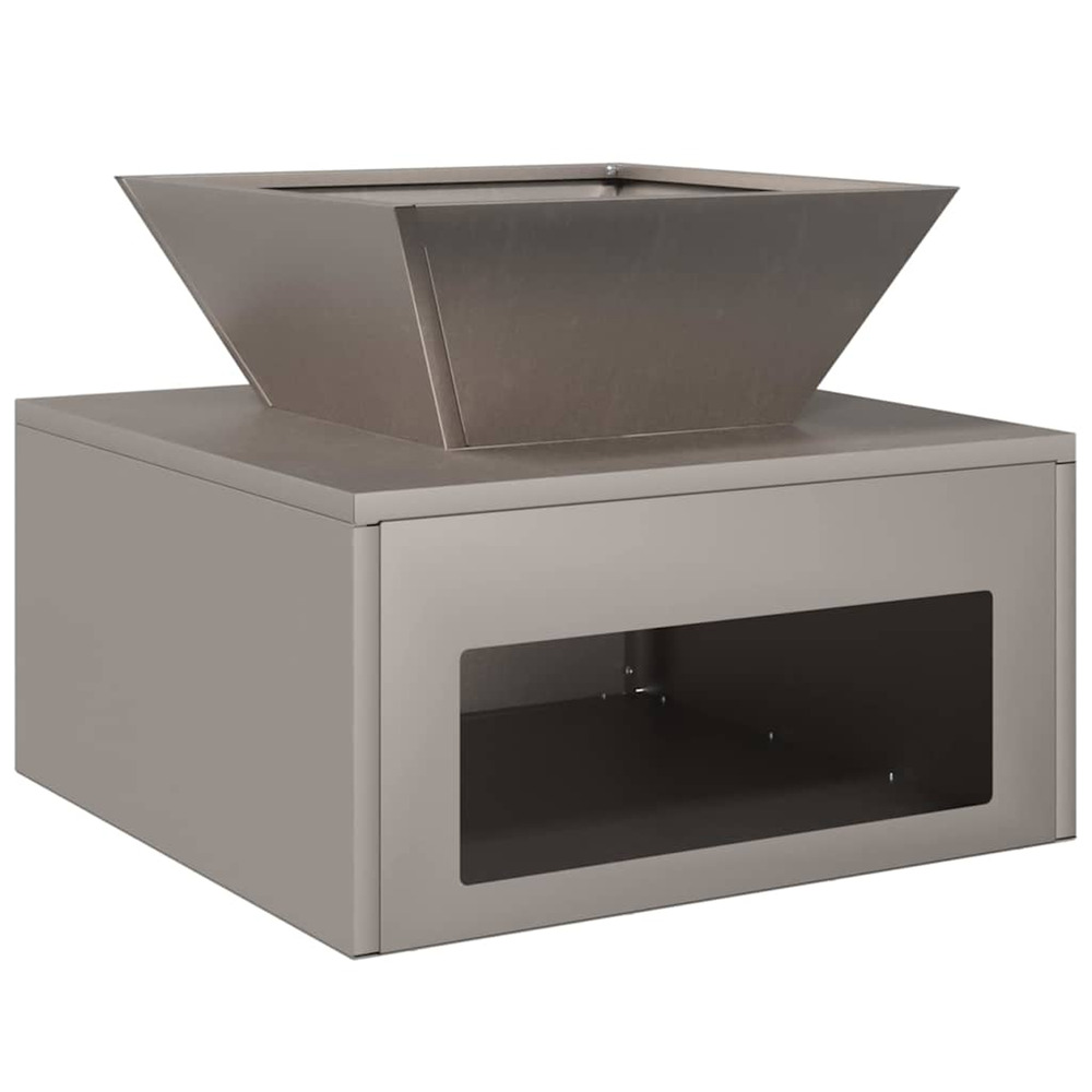 Braise rouillé 50 x 50 x 40 cm acier patiné