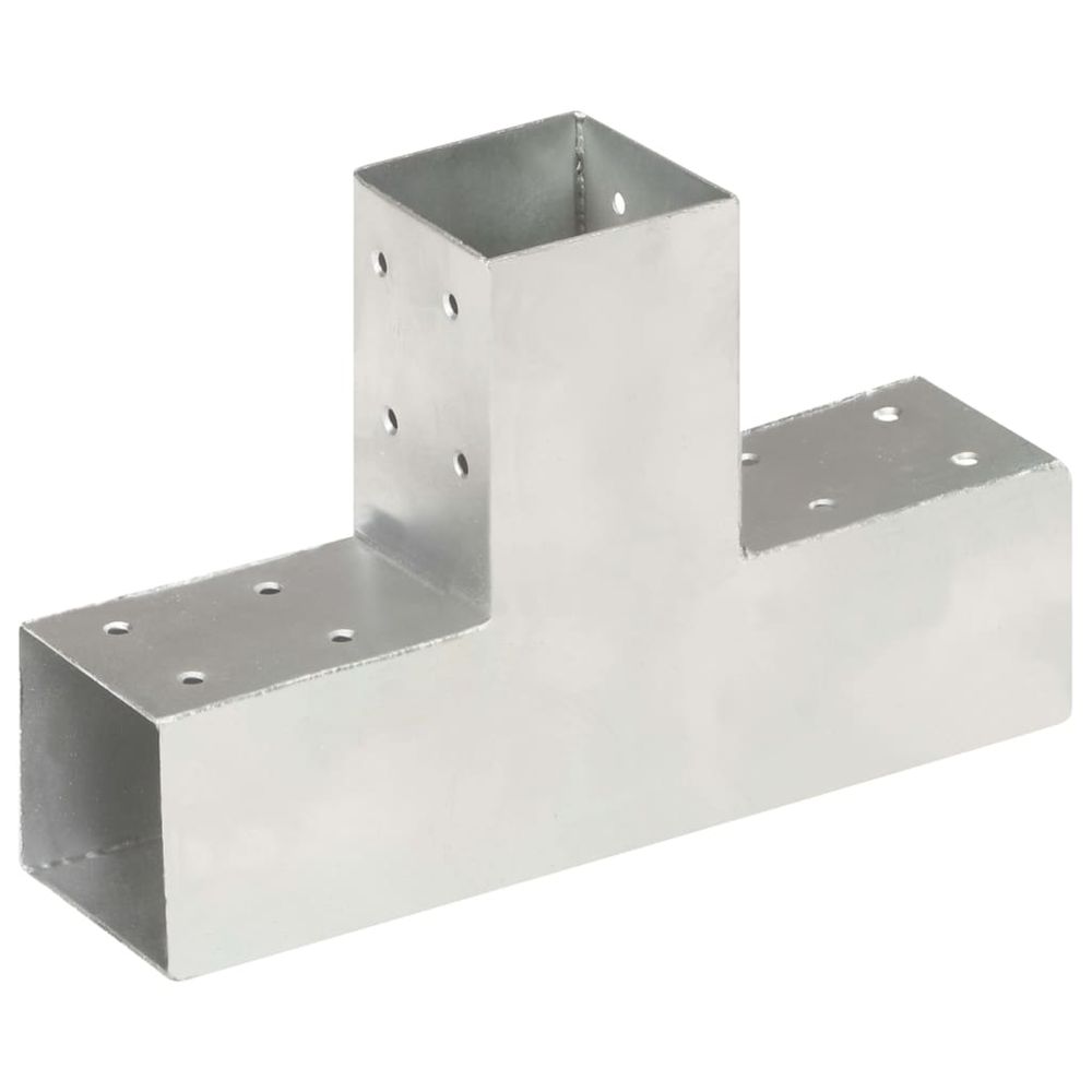 Connecteur de poteau forme en t métal galvanisé 71x71 mm