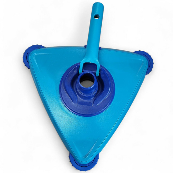 Tête de balai triangulaire avec 3 brosses rotatives. Funshine.