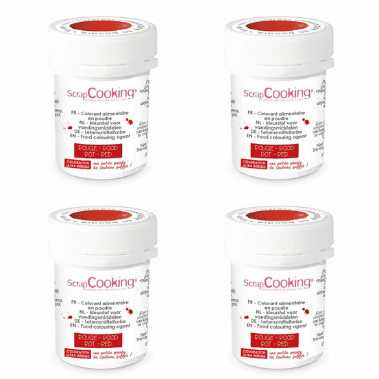 Colorant alimentaire en poudre 20 g - rouge
