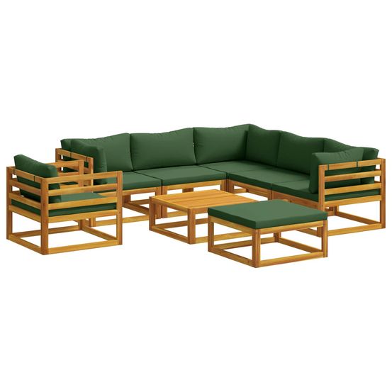 Ensemble de canapés 8 pc naturel bois d'acacia massif