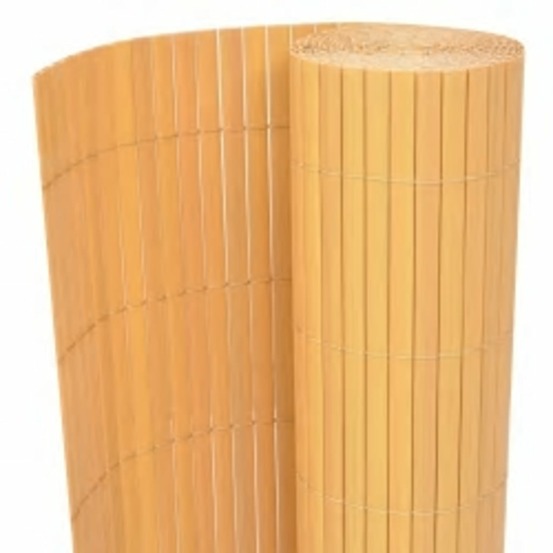 Clôture de jardin double face 110x500 cm jaune